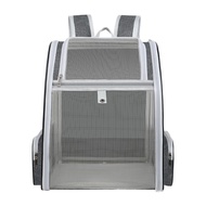 QQPET กระเป๋าใส่แมว กระเป๋าสัตว์เลี้ยง กระเป๋าสุนัข ความจุขนาดใหญ่ การระบายอากาศและระบายอากาศได้หลาย