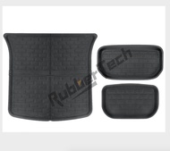 【หนาพิเศษ】พรมรถยนต์ Tesla Model Y Juniper/3 highland 3D พรมรถ XPE+TPE สำหรับ กันลื่นทนต่อการสึกหรอ เ