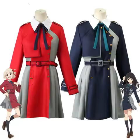 Anime Lycoris Recoil Cosplay Nishikigi Chisato Inoue Takina Costume Lycoris Recoil Dress Uniform Hal