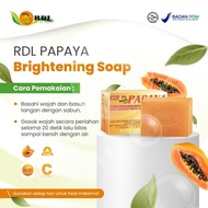 Rdl papaya brightening soap with sunscreen whitening Facial soap