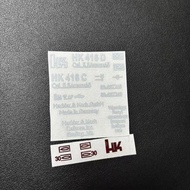DDMK18 HK416 Gray White Metal Sticker Jinmingxia Supply m4 LDT416ak74U Accessories Lehui ak/5.24 b 5