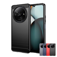 For Xiaomi Redmi A3X Case Xiaomi Redmi A3X Cover Shockproof Soft Silicon Luxury Brushed TPU Phone Ba