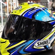 【HK】SHOEI X14 Z7 摩托車賽車頭盔鏡片配件電鍍金銀藍綠紫幻彩片