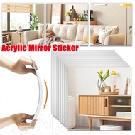 Acrylic Mirror Wall Sticker - Fashion Mirror Stickers - Diy Tile Mirror Patch - Flexible, Self Adhesive - For Wallpaper, Doors, Windows, Cabinets - Home Bathroom Bedroom Decor