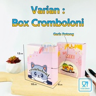 (Isi 50pcs) Kemasan Cromboloni / Wadah Cromboloni / Box Cromboloni / Tray Cromboloni / Mika Crombolo
