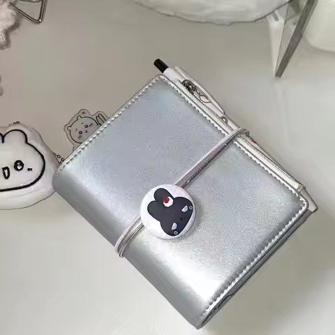 DIY Handbook Ins Wind Silver Loose-leaf Handbook Schedule Book Notes Diary Book