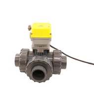 Smart Water 3-way Valve, Swimming Pool Three-way Valve, WiFi Control Valve PVC 3-way Electric Valve