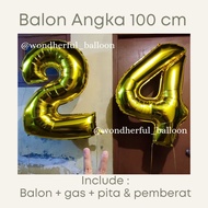 Jumbo Balloon, 1 meter Number Balloon, Jumbo Foil Balloon