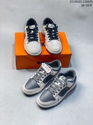 耐克 板鞋 Nike SB Dunk Low LV聯名白黑灰  低幫休閑板鞋