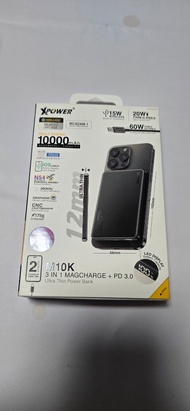 Xpower M10K 3合1   PD 3.0 超薄磁吸行動電源
