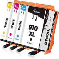 910XL Ink Cartridges Combo Pack Replacement for HP 910 XL Ink Cartridges Black and Color HP910 HP910