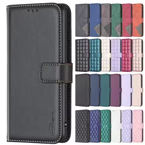 Wallet Flip Case on For Samsung Galaxy A35 Classic Phone Leather Cases For A35 A 35 5G SM-A356E A356