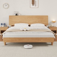 【SG⭐SALES】Solid Wood Bed Frame Full Oak Bed Frame Solid Wooden Bed Frame Bed Frame With Mattress Super Single/Queen/King Size