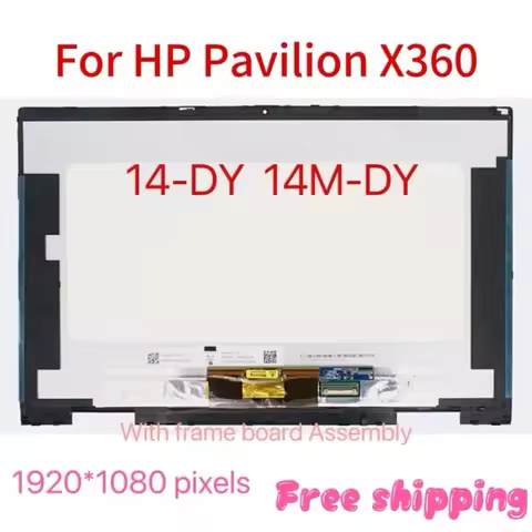 For Hp Pavilion X360 14-Dy 14M-Dy Touch Screen Digitizer Assembly Fhd 1920X1080 Lcd Replacement 30Pi