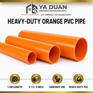Orange PVC Pipe S-1000 1.5M 2in 3in 4in Heavy Duty Sanitary Drainage Plumbing Pipe