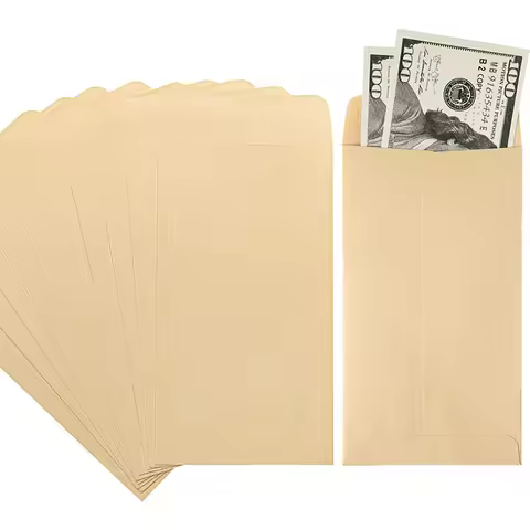 50Pcs Money Envelopes for Cash: 6.5"×3.5" Small Cash Envelopes – Perfect for Money Saving Challenge 