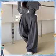 VELIN M-5XL (25-46) Plus Size Pants For Woman Korean High Waist Suit Pants Loose Wide Leg Trousers