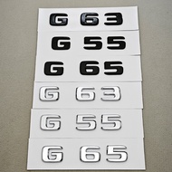 3D ABS Car Letters Logo G55 G63 G65 Sticker Rear Trunk Badge Emblem Decals For Mencedes Menz AMG G55