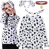 ZeroShop 101 Days of School Costume Kids, Boys Dalmatian Clothes Shirt Outfit Ears Headband Accessor