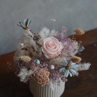 夢幻獨角獸永生乾燥盆花