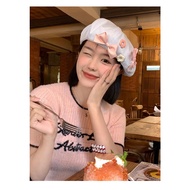 Mũ Nồi Beret Đính Nơ Hồng Ngọt Ngào Thời Trang Xinh Xắn Cho Nữ