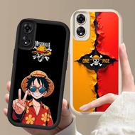Shockproof Casing for OPPO A17 A17K A38 A58 F23 A60 A18 A78 A98 FF-22 Luffy One Piece