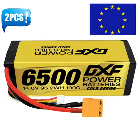 (EU)XF Lipo 4S 14.8V Battery 6500mAh 100C Graphene Racing Series HardCase For Xmaxx RC Car Truck Eva