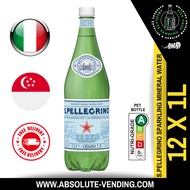 [CARTON] SAN PELLEGRINO Sparkling Mineral Water 1L X 12 (P.E.T BOTTLE) - FREE DELIVERY within 3 working days!