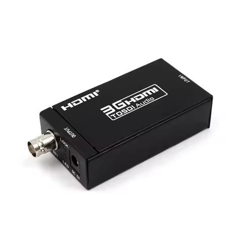 HDMI- compatible to SDI Converter SD-SDI HD-SDI 3G-SDI Audio Video Adapter,Support 1080P 1080I for C