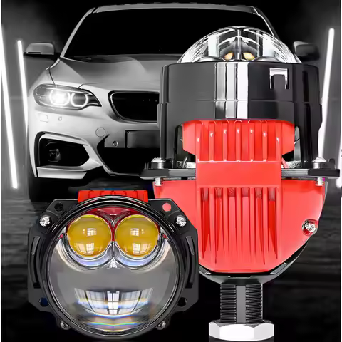 2.5 Inch Bi LED Projector Lens Doubl Laser Hyperboloid LED For Hella 3R G5 Retrofit H1 H4 H7 9005 90