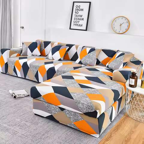 sofa cover elastic couch cover sectional chair cover It needs order 2pieces sofa cover if your sofa 