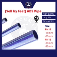 [Sell By Feet] SIRIM Approval ABS Pipe Blue BBB PVC Pipe Paip Biru Air PVC Water Pipe 15mm ½” 20mm ¾