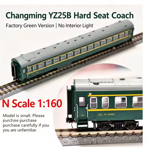 Changming N Scale 25B Train Model Passenger Car Single Section Hard Sleeper Hard Seat 25B Bus YWYZ25