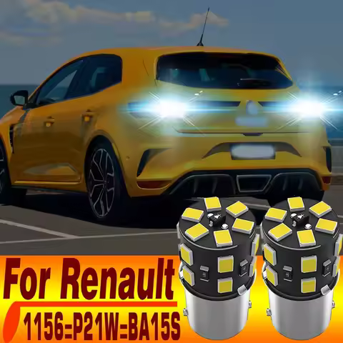 2x P21W 7506 BA15S 1156 LED Tail Light Bulb Canbus Error Free for Renault Megane 3 2 4 Scenic Clio C