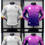 Germany Jersey Long Sleeve EURO 2024 Player Issue With Printing Nameset Football Jersey