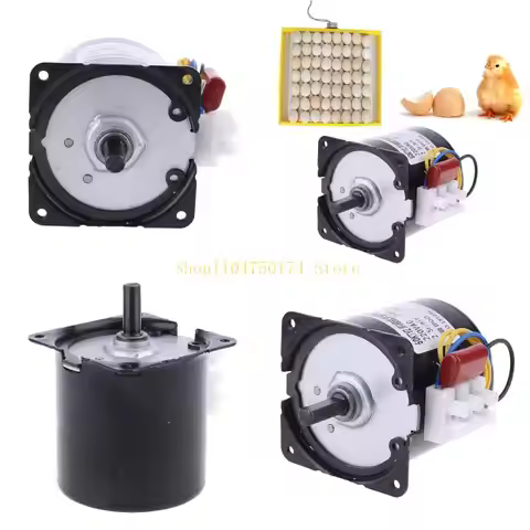220V Automatic Incubator Eggs Hatcher Engine Reversible Geared Motor 2.5r/min top sale