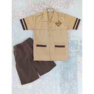 Non-set elementary school boy scout uniform