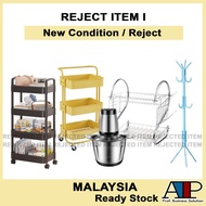 Barang REJECT ITEM I Home Living Multipurpose Trolley Storage Rack NEW Condition Without Box Rejecte