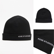 {M. Lu} Acne Studios Logo Beanie Wool Hat