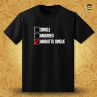 Morattu Single Tamil Funny Customised T-Shirt Unisex Short Sleeve Baju Cotton