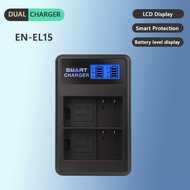 EN-EL15 EN EL15a Battery Charger, Dual USB Charger Compatible With For Nikon D7500, D7200, D7100, D7000, D850, D750, D500, D810a, D810, D800e, D800, D610, D600 &amp; More