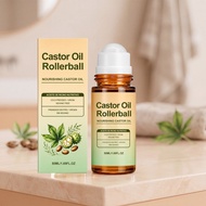 Cold Pressed Virgin Castor Oil Rollerball 50ML Hexane Free Nourishing Hair Skin Care Oil
