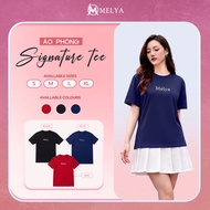 MELYA Signature Tee – Minimalist Logo, Flattering, Elegant, Easy to Coordinate 6F3A109D 6F3A110X 6F3