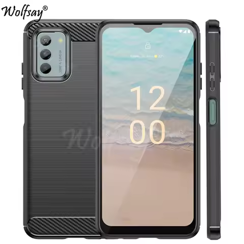 For Nokia G42 Case Bumper Anti-knock Silicone Carbon Fiber Back Cover For Nokia G42 G 42 5G Case For