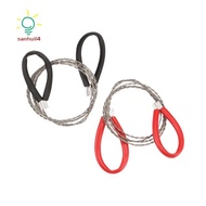 2 Piece PVC Pipe Cable Saw Stainless Steel Wire Saw Hand Pocket String Rope Saw Emergency Survival W