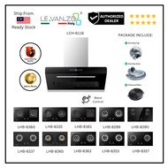 FREE SHIPPING LEVANZO LCH-6116 Kitchen Hood Cooker Hood + Electric Cooker Hob Ceramic Hob Package 15