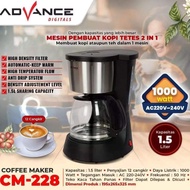 MESIN ADVANCE COFFEE MAKER 2IN1 CM228 DROP COFFEE MAKER MACHINE b Premium Quality