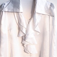 【蛋植物古著】飛雪蹤跡緞面古著襯衫