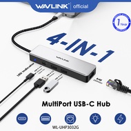 Wavlink 4-in-1 USB-C Hub Ethernet USB 3.2 Gen2 HUB với 1*10g USB-C 2*10g USB-A 1*2.5g cổng Ethernet