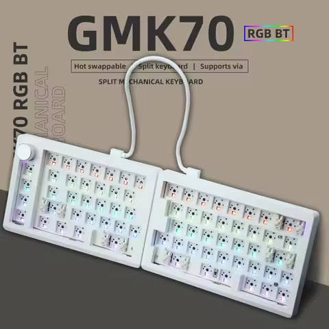 ZUOYA GMK70 VIA/Qmk separate Gaming Mechanical Keyboard kit Wired Wireless Bluetooth Hot Swappable G